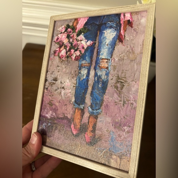 Mini Floral Canvas Art Trendy and Cute - Picture 2 of 5